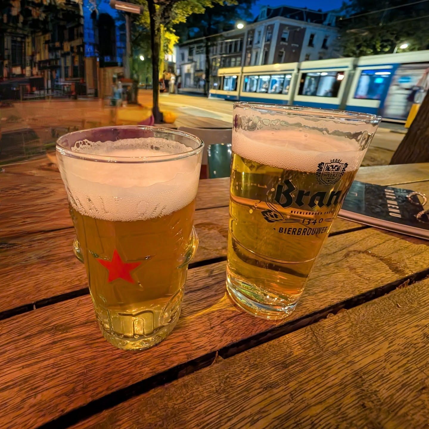 Evening beers Amsterdam