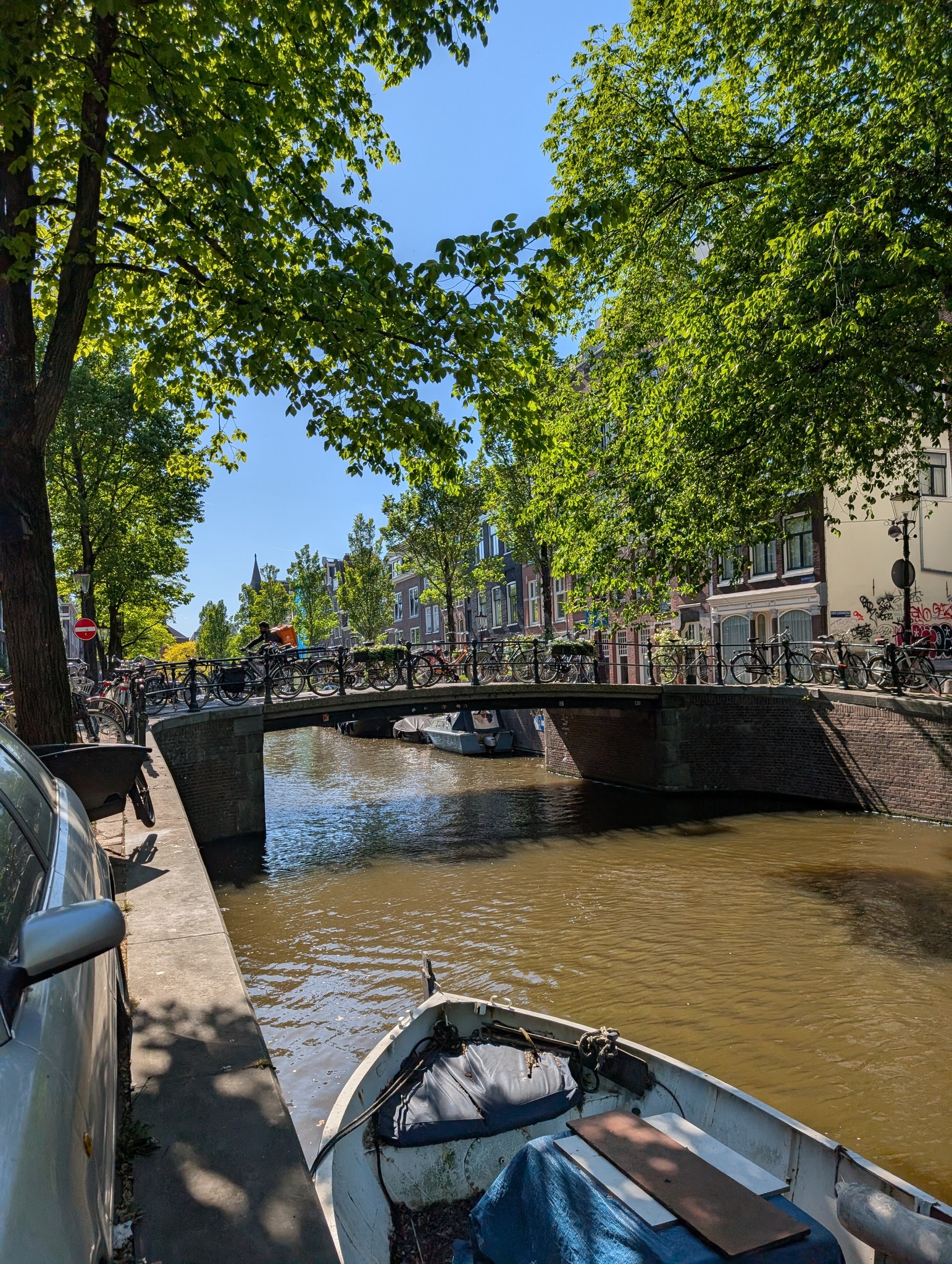 Amsterdam canals and bikes