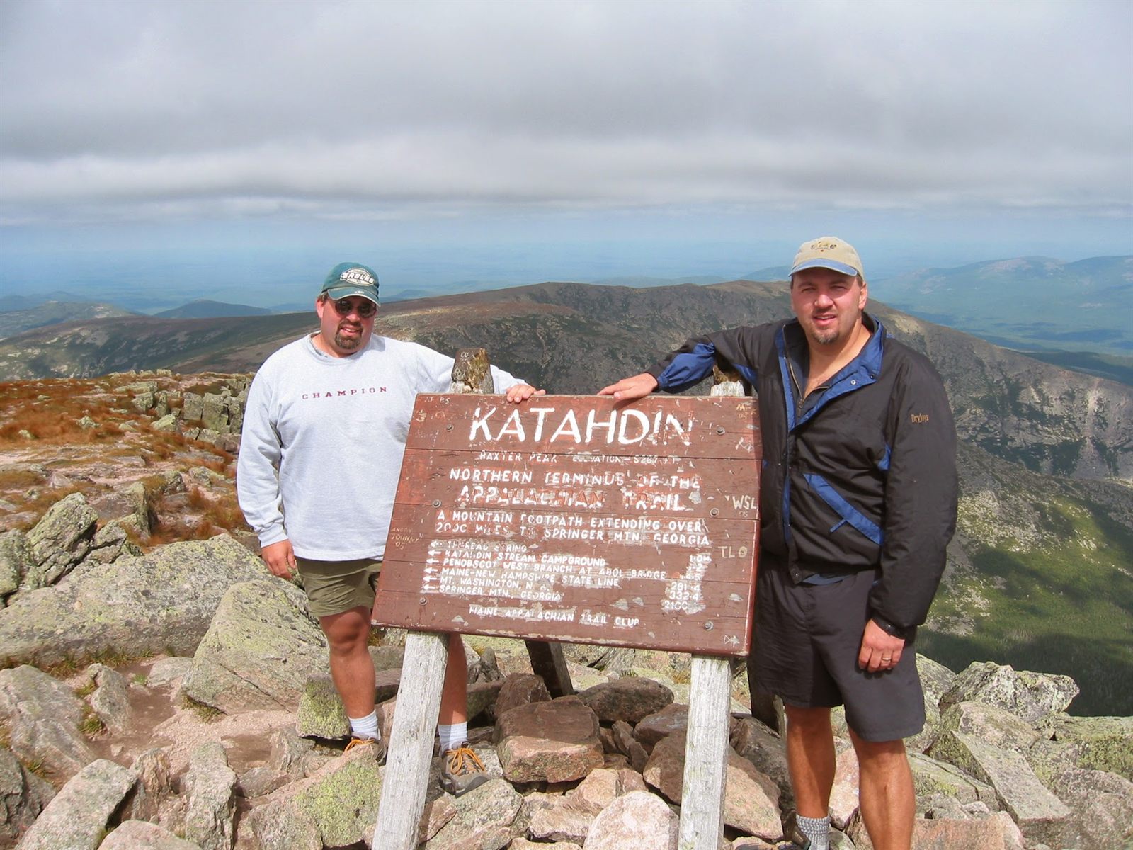 Hiking the Appalachian Trail in Maine, 2005