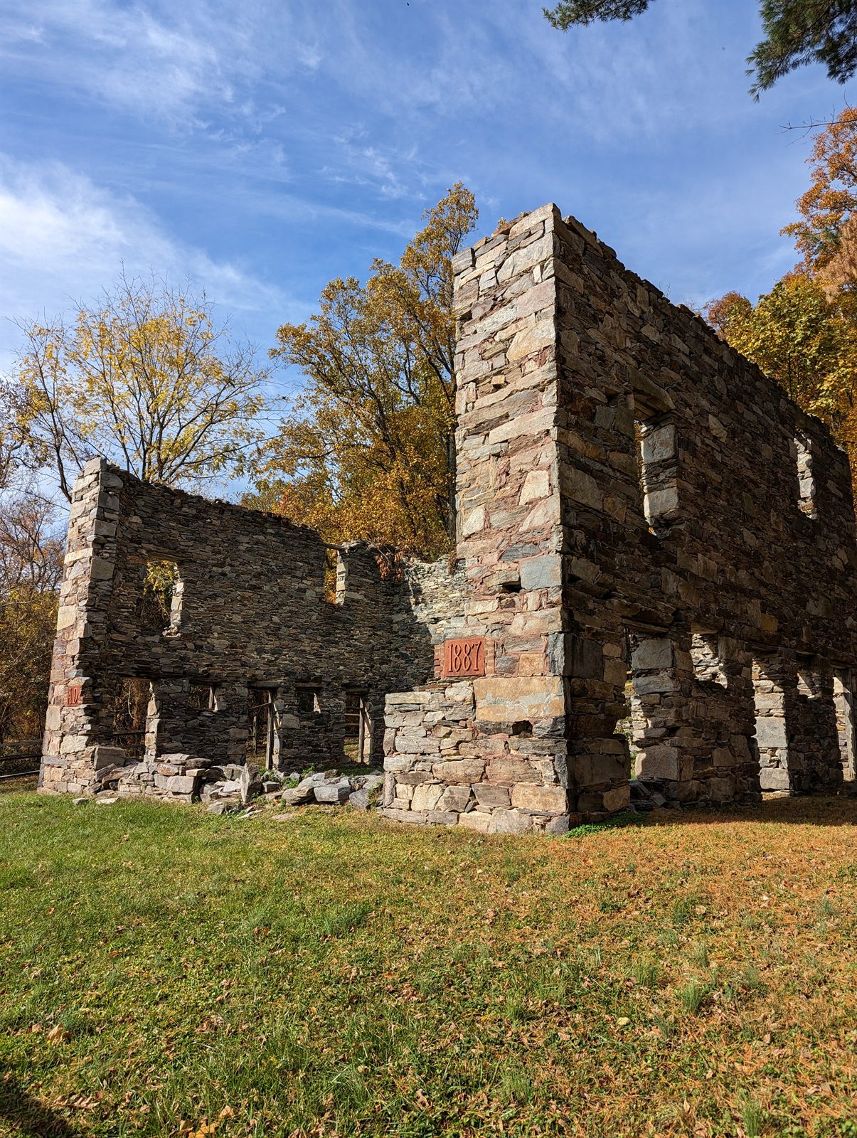 Old stone structure along the Appalachian Trail in Maryland