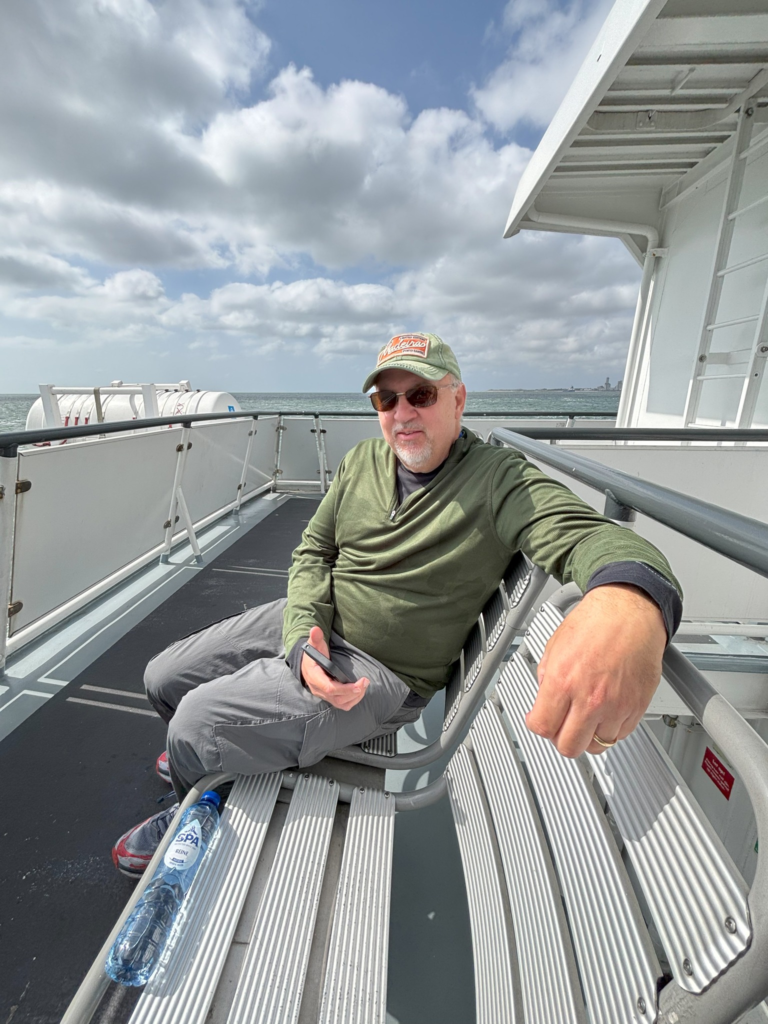 Mike on ferry