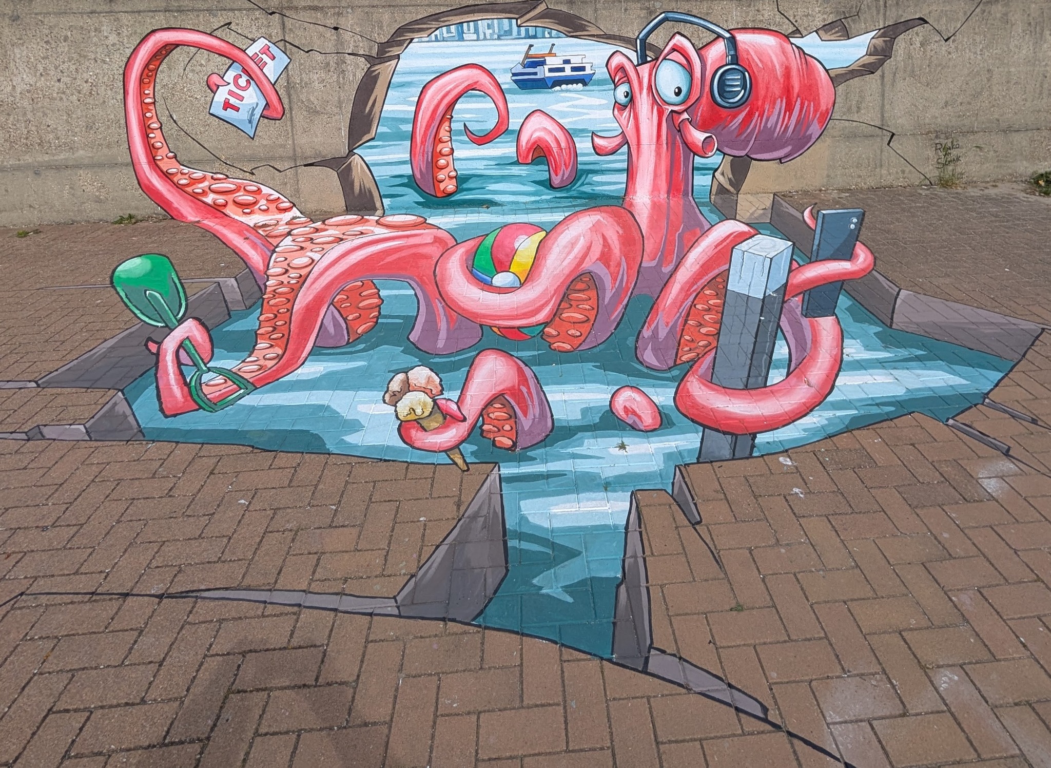 Octopus street art