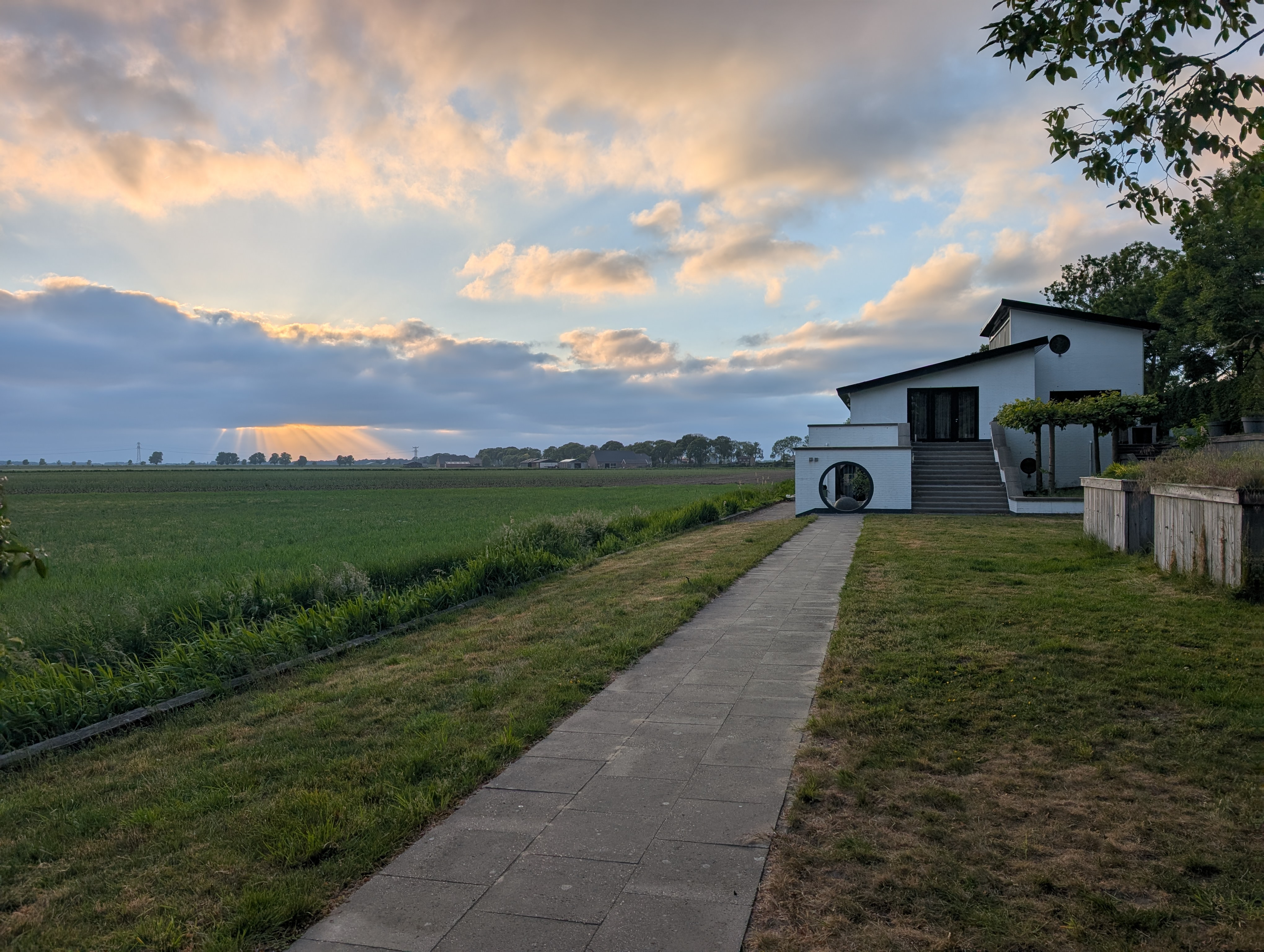 Rental house at golden hour