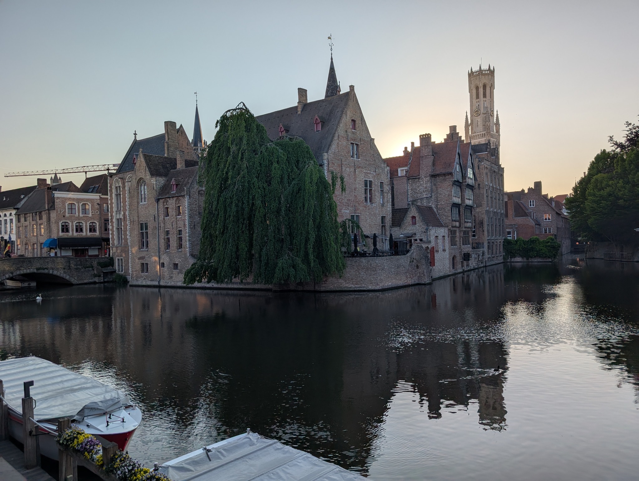 Bruges canal evening