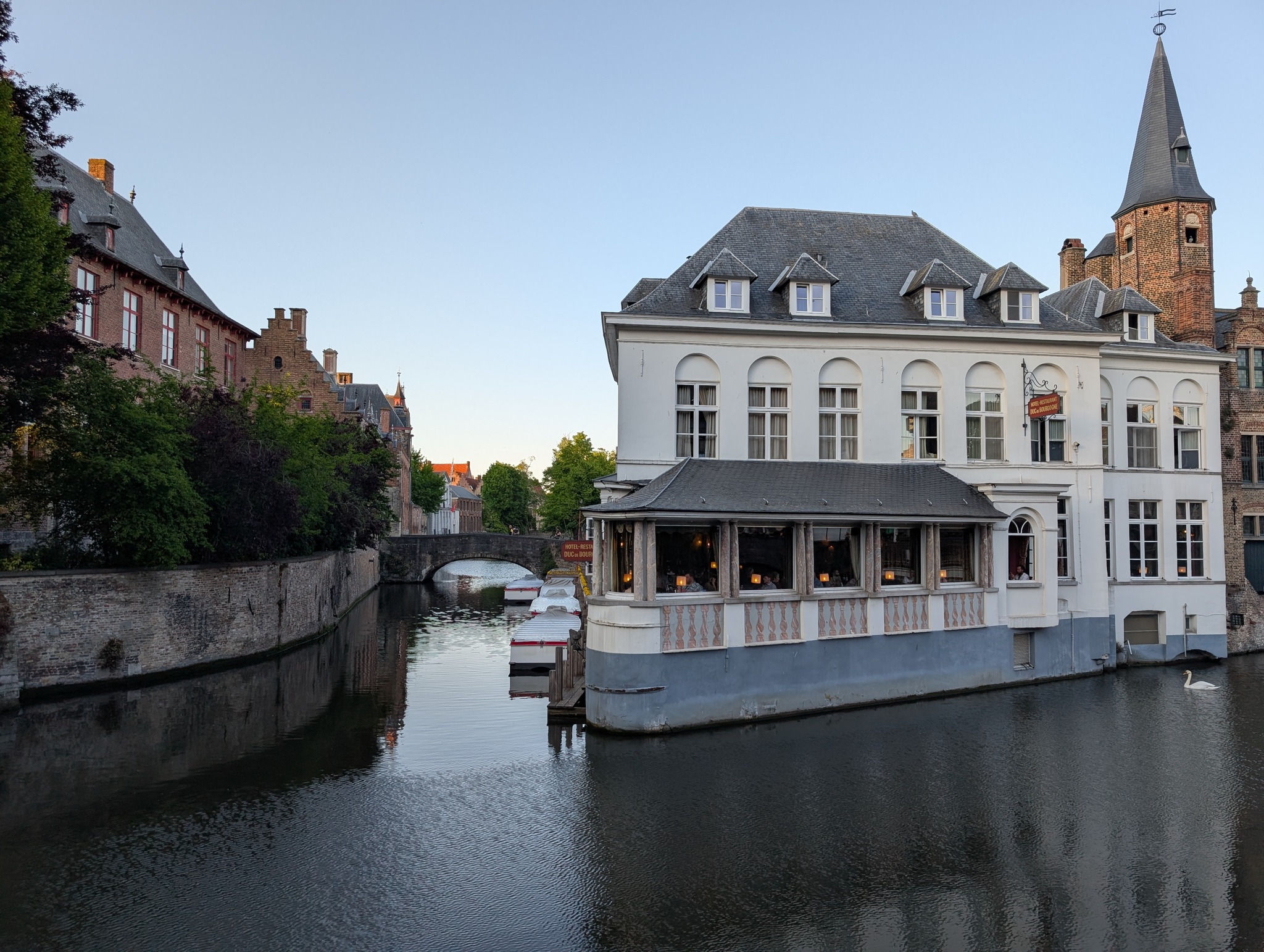 Bruges canal boats