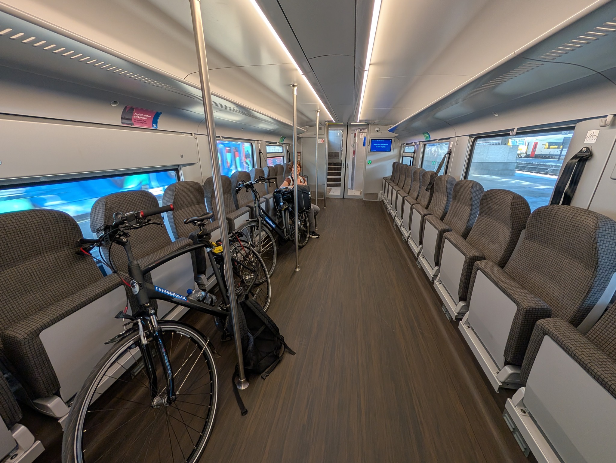 Bikes on train