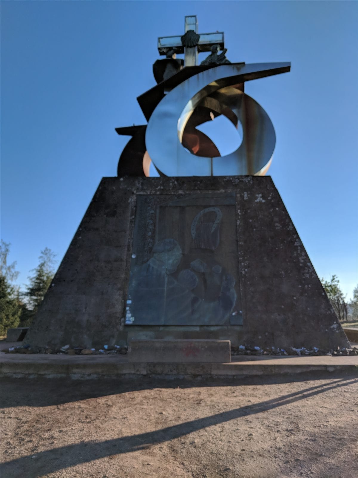 The Monte do Gozo monument outside Santiago