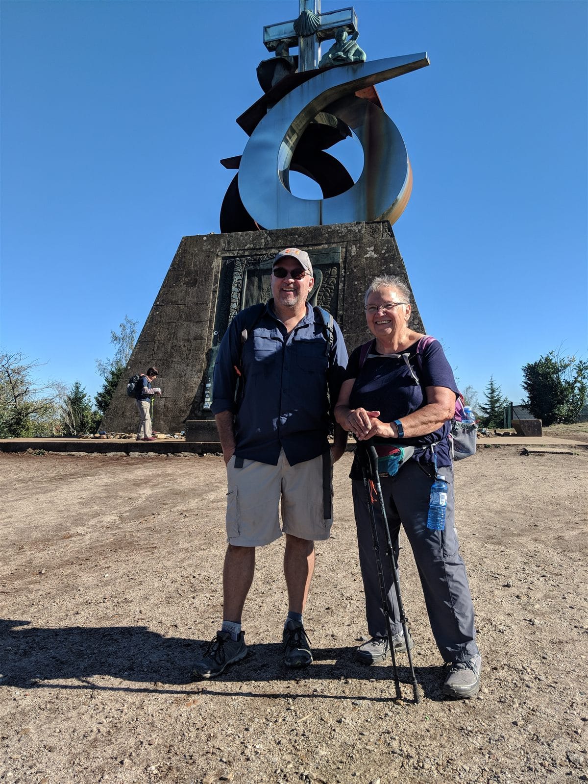 Mike and Doug at the Monte do Gozo monument