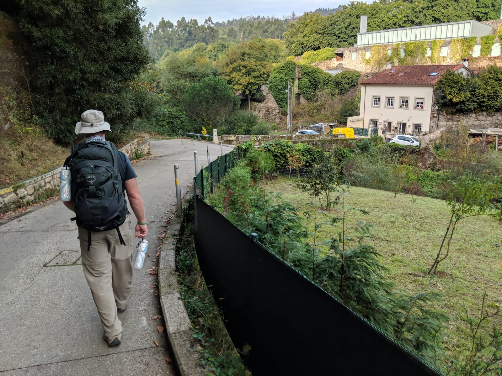 Doug walking out of Santiago