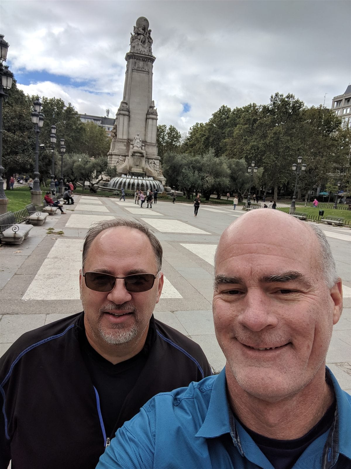 Doug and Mike on their first afternoon in Madrid