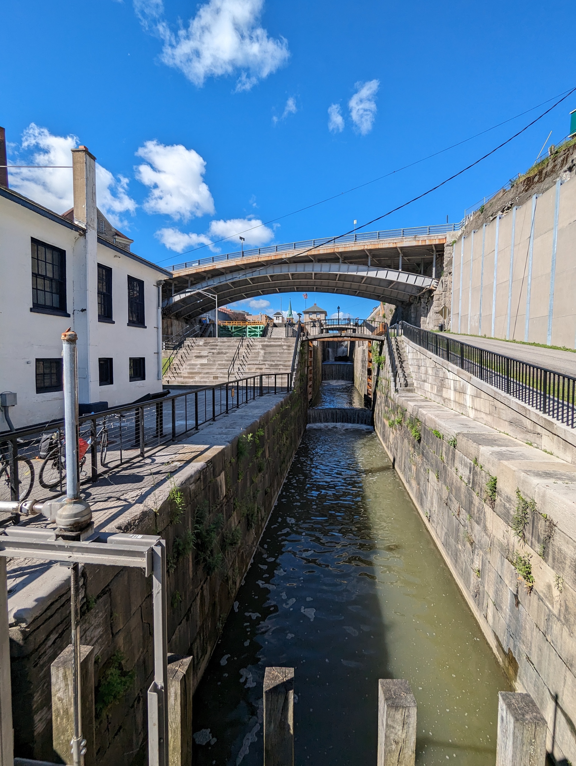 One last look at the old lock before we head downstream
