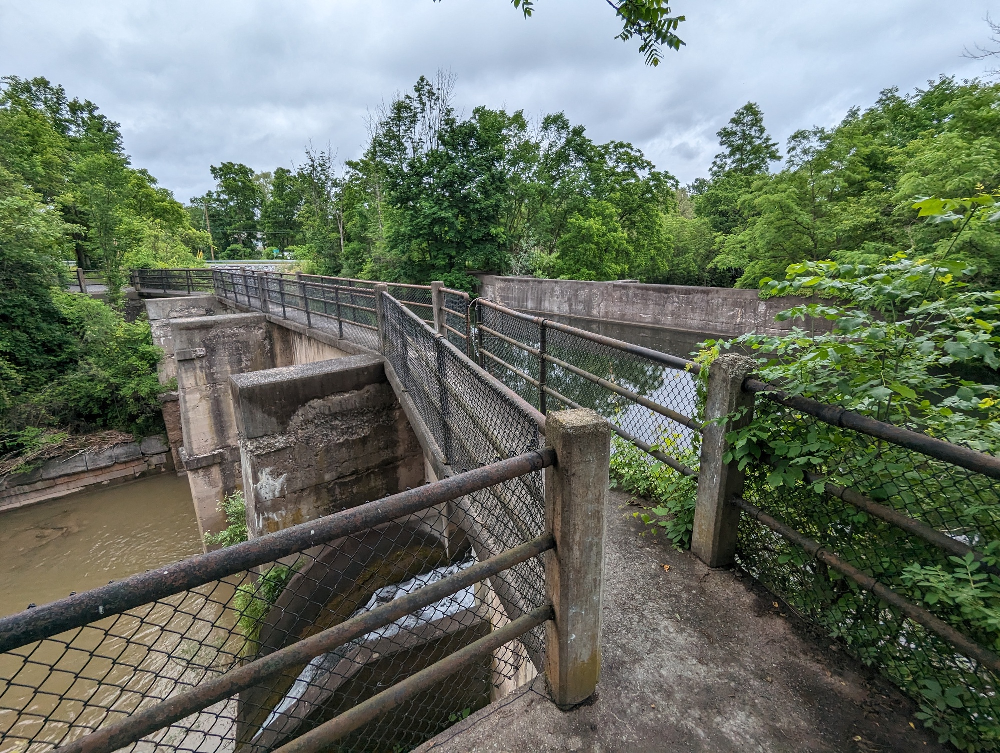 Crossing a cool aqueduct