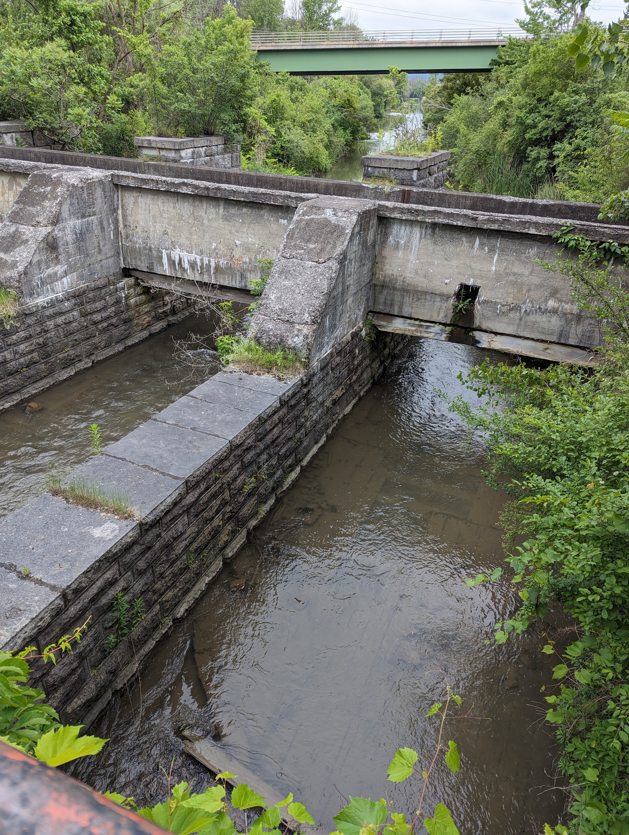 One of the many aqueducts — built so the canal could cross over a stream