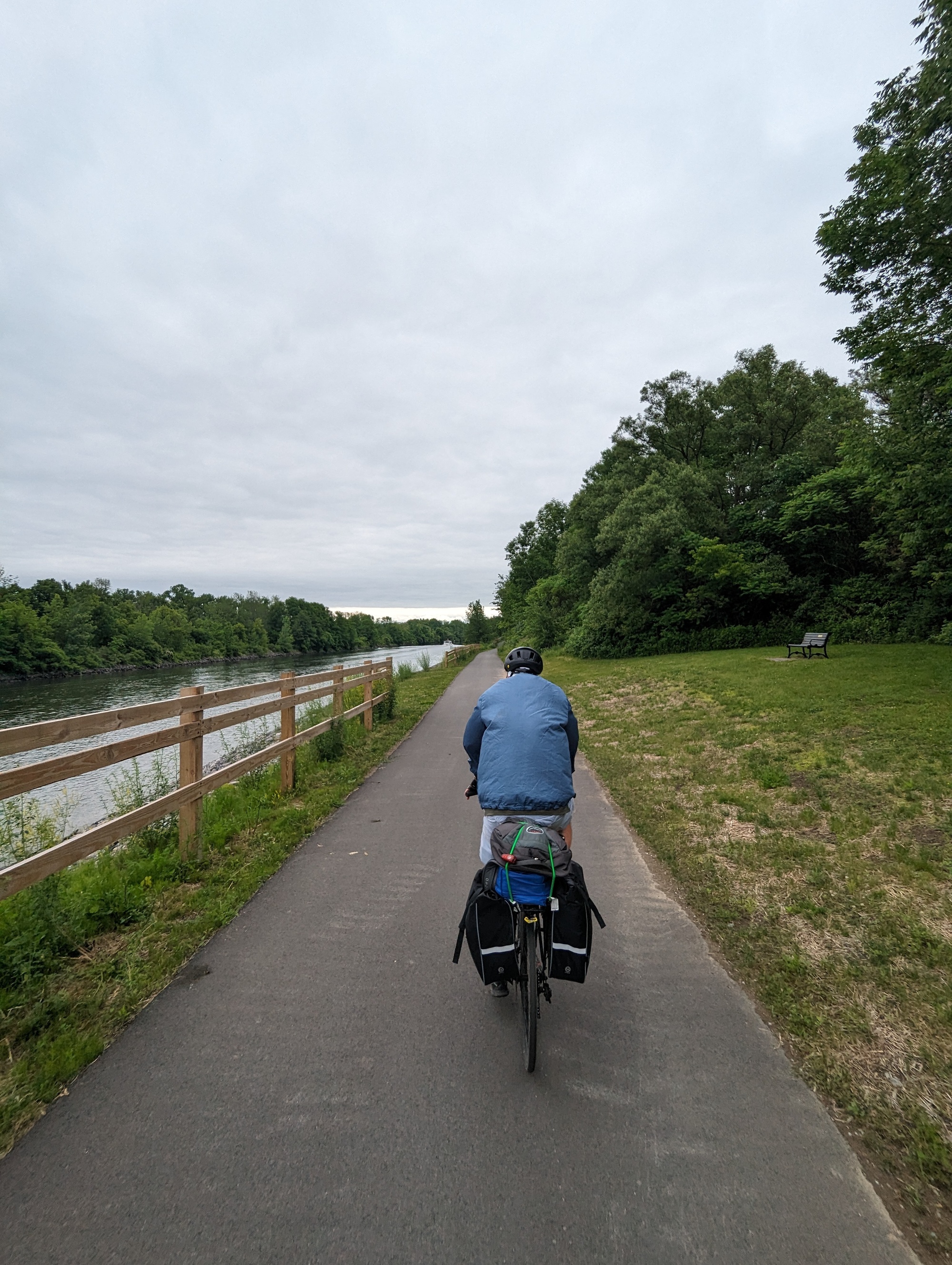 Doug following the Mohawk River