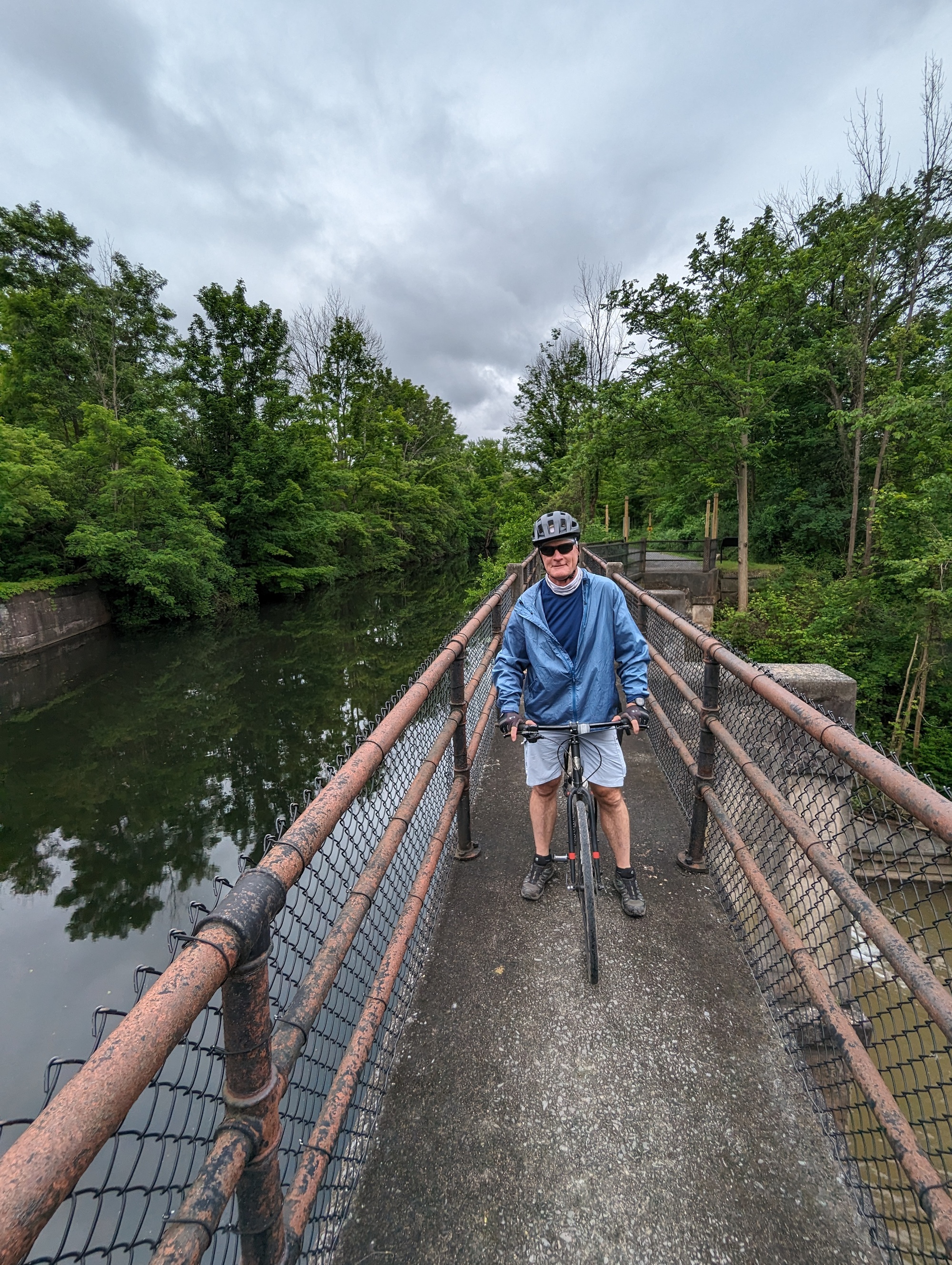 This short section was narrow and a bit tricky with bike packs