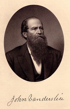 Engraved portrait of John Vanderslice of Phoenixville (1801–1882)