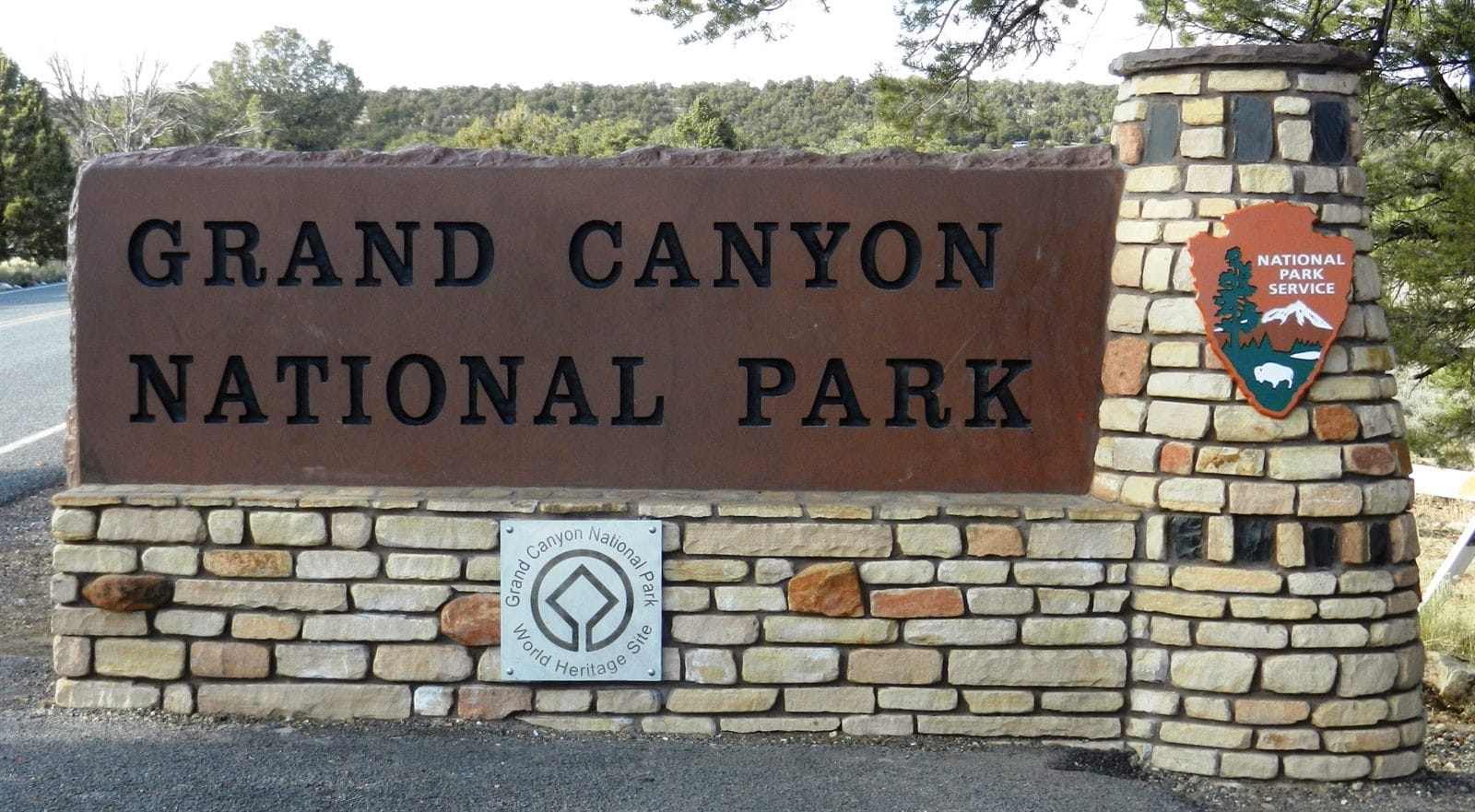 Grand Canyon National Park entrance sign