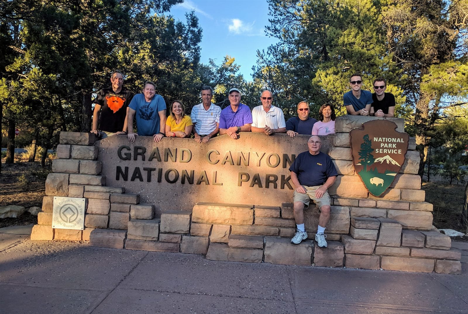 Another rim-to-rim hiking group at the Grand Canyon