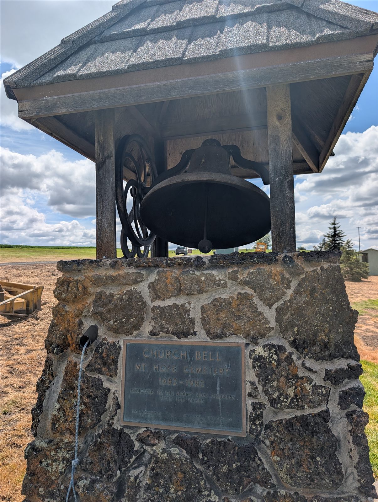 Church bell at Mt. Hope Cemetery