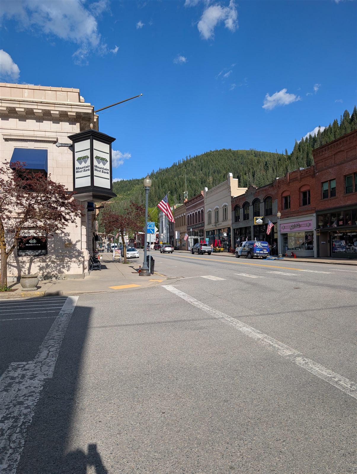 Brick streets of Wallace