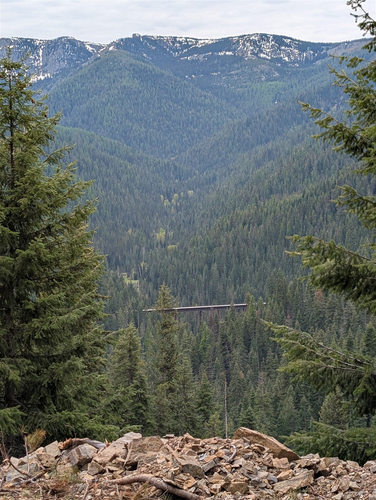 Three States by Bike — Spokane to Missoula, on a high trestle of the Route of the Hiawatha