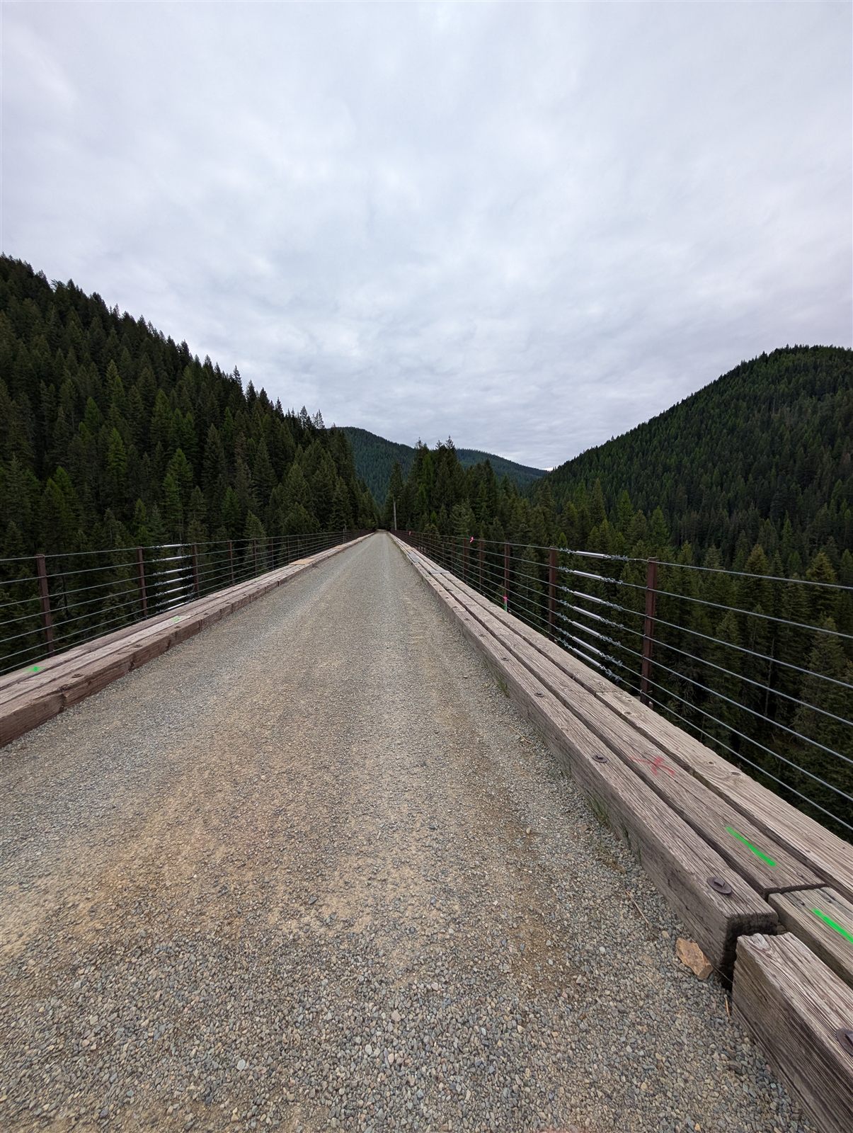 Trestle deck stretching ahead