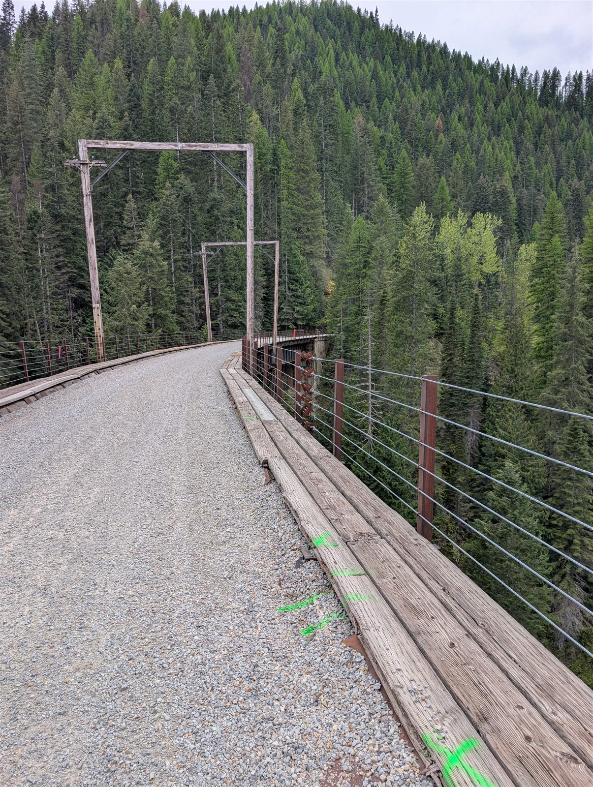 Steel trestle on the Route of the Hiawatha