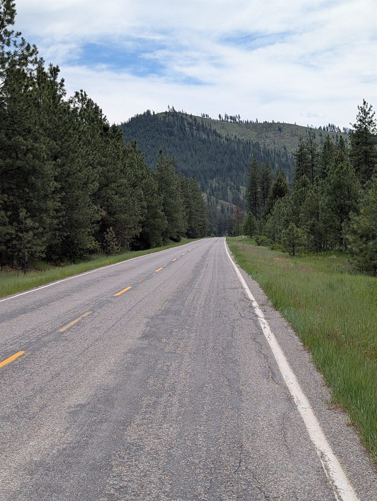 River and road east of Superior, Montana